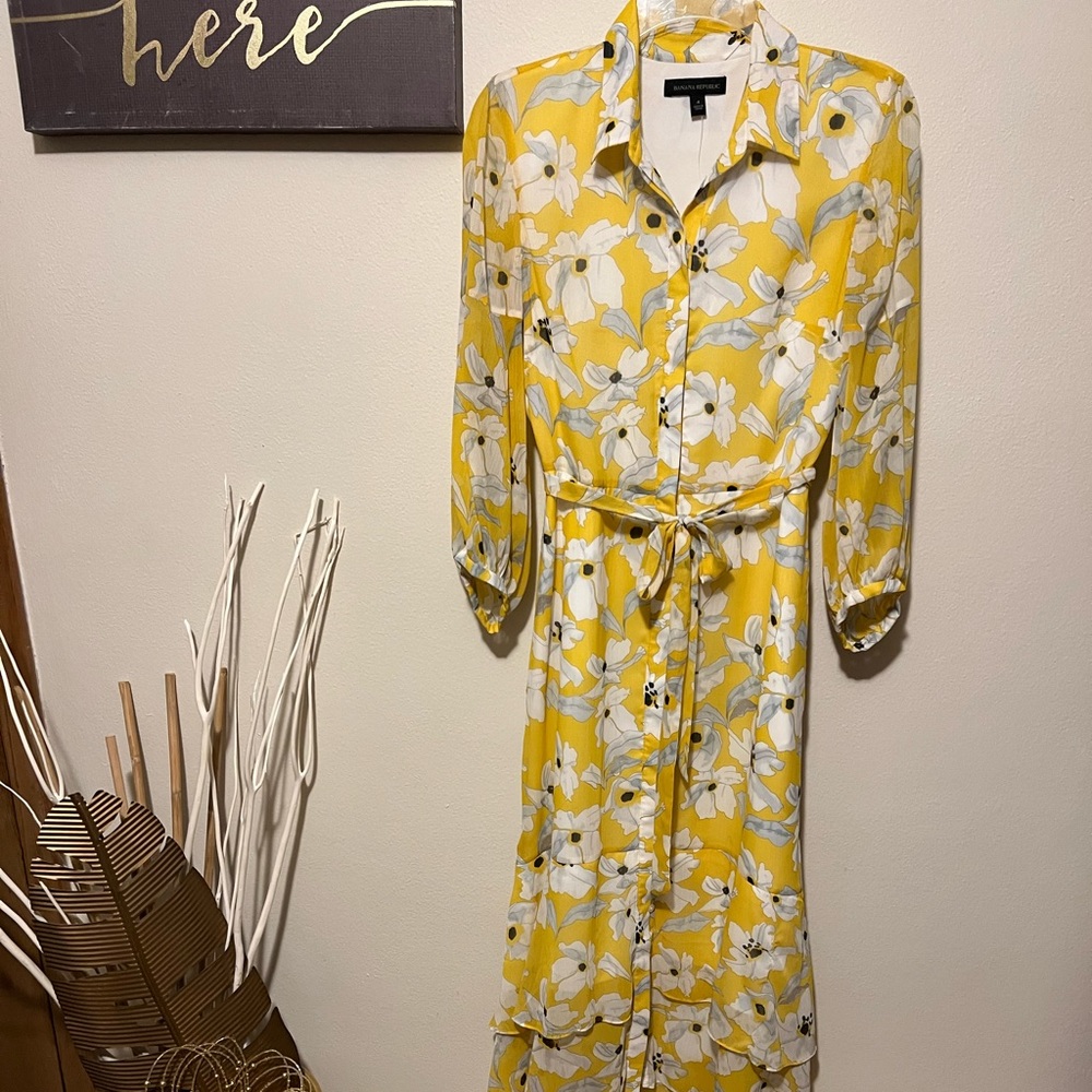 NWOT Refreshing Sheer Banana Republic Dress